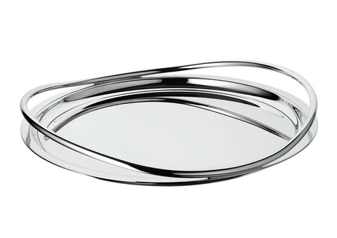 Vertigo Round Tray by Christofle
