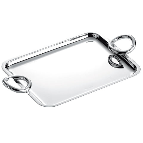Vertigo Tray With Handles by Christofle