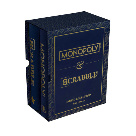 Vintage Game Indigo Collection 2-Pack: Monopoly and Scrabble by WS Game Company