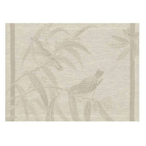 Voliere  Beige Placemat by Le Jacquard Francais