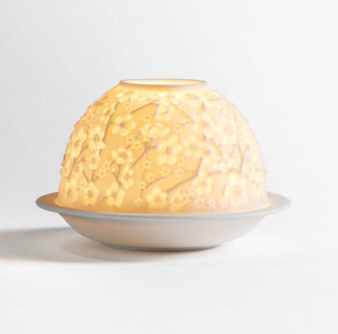 Votivelight With LED Cherry Blossom by Bernardaud
