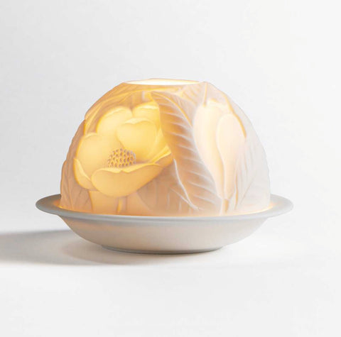 Votivelight With LED Magnolia by Bernardaud