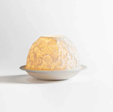 Votivelight With LED Wild Flowers by Bernardaud