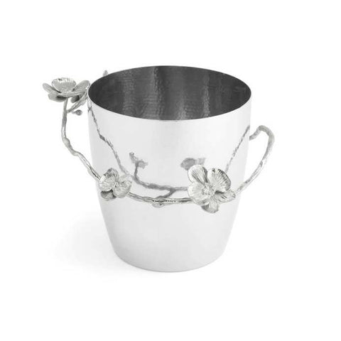 White Orchid Champagne Bucket by Michael Aram