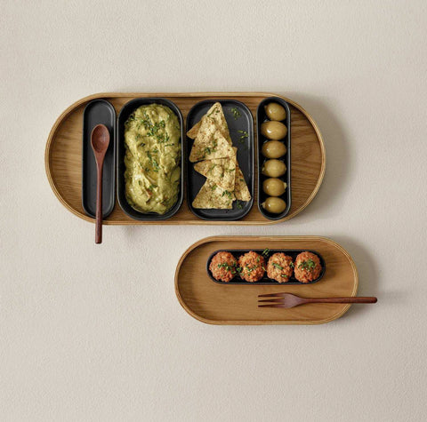 Wood Wooden Tray, Oval 23 X 11 Cm, H. 2 Cm, Weidenholz by Asa Selection
