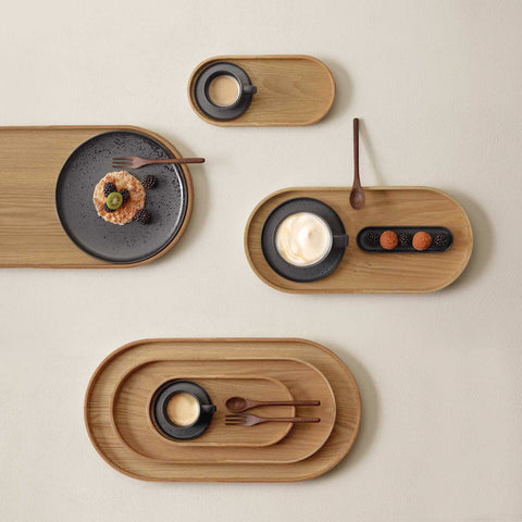 Wood Wooden Tray, Oval 23 X 11 Cm, H. 2 Cm, Weidenholz by Asa Selection