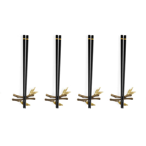 Zen Garden Chopsticks & Stand Set S/4 by Michael Aram