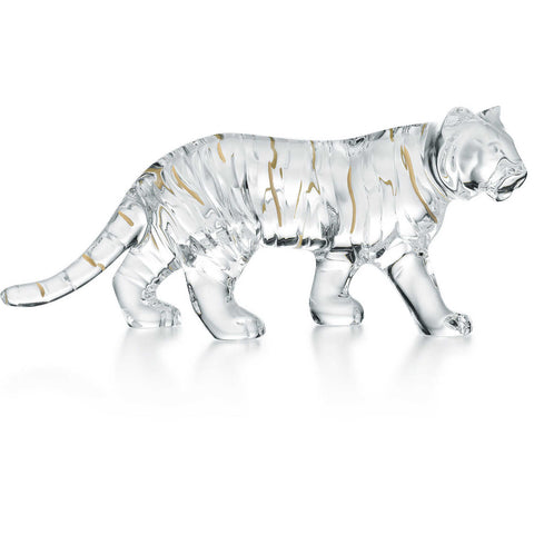Zodiaque 2022 Zodiac Tiger, Clear with 20K Gold by Baccarat